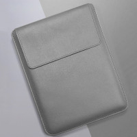 БРОНЬКА Чехол-конверт для MacBook Pro / Air 15" PU кожа + кейс для мыши / зарядки / кабеля (тёмно-серый) 7028