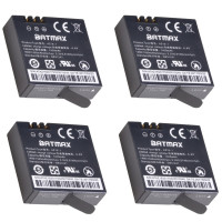 (4 ШТ) BATMAX Набор АКБ аккумулятор AZ16-1 для Xiaomi Yi 4K / 4K+ / Yi Lite 4.4V 1400mAh Li-ion (24967)
