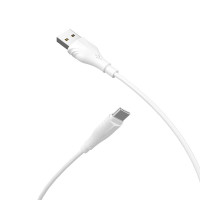 BOROFONE USB кабель Type-C BX18 3A, 2 метра (белый) 1732