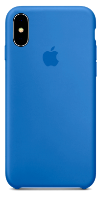 Чехол Silicone Case iPhone XS Max (тёмно-голубой) 7992
