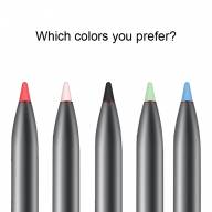 Комплект накладок на наконечники Apple Pencil 1 / 2 (чёрный) 6005 - Комплект накладок на наконечники Apple Pencil 1 / 2 (чёрный) 6005