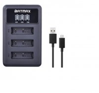 BATMAX ЗУ зарядное устройство для 3х АКБ типа NP-BX1 аккумуляторов Sony (24974)