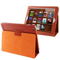 Чехол книжка кожаная серии Basic для iPad 2 / 3 / 4 (оранжевый) 0370