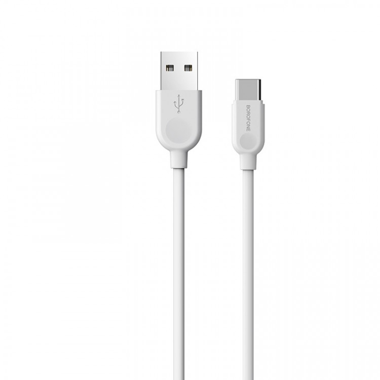 BOROFONE USB кабель Type-C BX14 3A, 3 метра (белый) Г30-9993