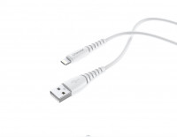 CHAROME USB кабель lightning 8-pin C20-03 2.4A, 1 метр (белый) 7081