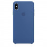 Чехол Silicone Case iPhone XS Max (синий) 38005 - Чехол Silicone Case iPhone XS Max (синий) 38005