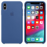 Чехол Silicone Case iPhone XS Max (синий) 38005 - Чехол Silicone Case iPhone XS Max (синий) 38005