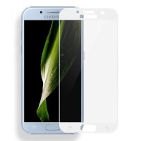 Стекло 5D Samsung J7 2018 полная проклейка (белый)