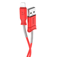HOCO USB кабель X24 8-pin 2.4A 1м (красный) 6988
