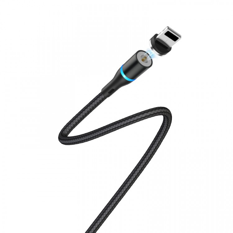 BOROFONE USB кабель 8-pin BU16, длина: 1,2м (чёрный) 0797