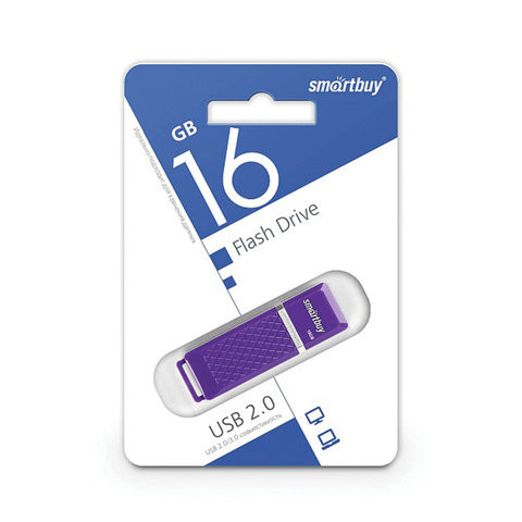 SmartBay Флэш карта USB для компьютера 16Gb SB16GBQZ-V (фиолетовый) 6031