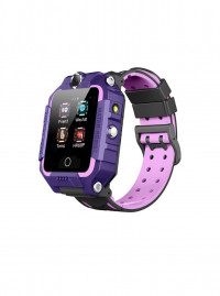 TIROKI Детские часы 4G для контроля ребёнка модель T10s версия GPS + градусник + датчик снятия с руки (фиолетовый) 3939