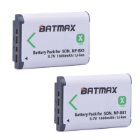 (2 ШТ) BATMAX Набор АКБ аккумулятор NP-BX1 для экшн камеры SONY (3.7V 1600mAh Li-ion) 25063