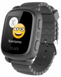 ELARI Детские часы для контроля ребёнка KidPhone 2 (чёрный) 42268