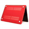 Чехол MacBook Pro 16.2 модель A2485 / A2780 / A2991 (2021-2023гг.) матовый (красный) 4094 - Чехол MacBook Pro 16.2 модель A2485 / A2780 / A2991 (2021-2023гг.) матовый (красный) 4094