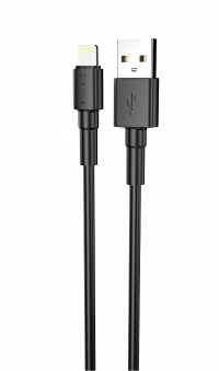 CHAROME USB кабель 8-pin lightning C21-03 2.4A 1 метр (чёрный) 7084