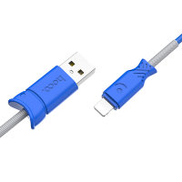 HOCO USB кабель X24 8-pin 2.4A 1м (синий) 6988