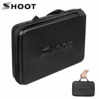SHOOT Карбоновая сумка для креплений экшн камер с ручкой (размер L=32x21x6.5см) модель XTGP427 (9286)