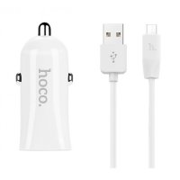 HOCO АЗУ Z12 2.4A + кабель micro USB (белый) 51301