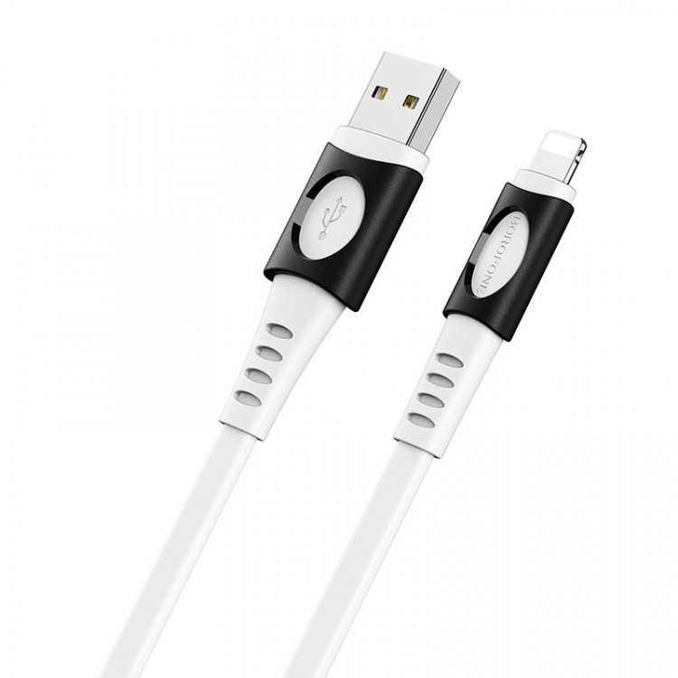 BOROFONE USB кабель 8-pin lightning BX51 2.4A 1 метр (белый) 6241
