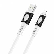 BOROFONE USB кабель lightning 8-pin BX51 2.4A, 1 метр (белый) 6241 - BOROFONE USB кабель lightning 8-pin BX51 2.4A, 1 метр (белый) 6241