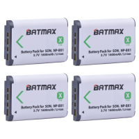 (4 ШТ) BATMAX Набор АКБ аккумулятор NP-BX1 для экшн камеры SONY (3.7V 1600mAh Li-ion) 25063