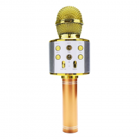 Беспроводной караоке микрофон WS-858L (золото) 3099