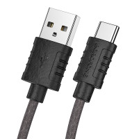 BOROFONE USB кабель Type-C BX52 3A, 1 метр (чёрный) 5670