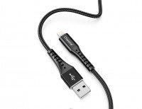 CHAROME USB кабель 8-pin lightning C22-03 2.4A 1 метр (чёрный) 7085