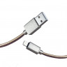 HOCO USB кабель LV U61 8-pin 2.4A, длина: 1,2 метра (коричневый) 6007 - HOCO USB кабель LV U61 8-pin 2.4A, длина: 1,2 метра (коричневый) 6007