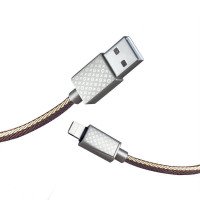 HOCO USB кабель LV U61 8-pin 2.4A, длина: 1,2 метра (коричневый) 6007