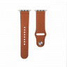 Ремешок Apple Watch 38mm / 40mm / 41mm кожаный pin-and-tuck (коричневый) 1543 - Ремешок Apple Watch 38mm / 40mm / 41mm кожаный pin-and-tuck (коричневый) 1543