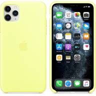 Чехол Silicone Case iPhone 11 Pro Max (лимонный) 2712 - Чехол Silicone Case iPhone 11 Pro Max (лимонный) 2712