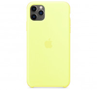 Чехол Silicone Case iPhone 11 Pro Max (лимонный) 2712