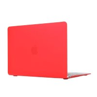 Чехол MacBook 12 (A1534) (2015-2017) матовый (красный) 0038