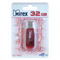 MIREX Флэшка USB для компьютера 32Gb ELF RED (красный) 9543