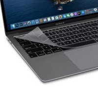 БРОНЬКА Накладка на клавиатуру MacBook Air 13 2018-2019 (A1932) термопластик EU (прозрачный) 9375