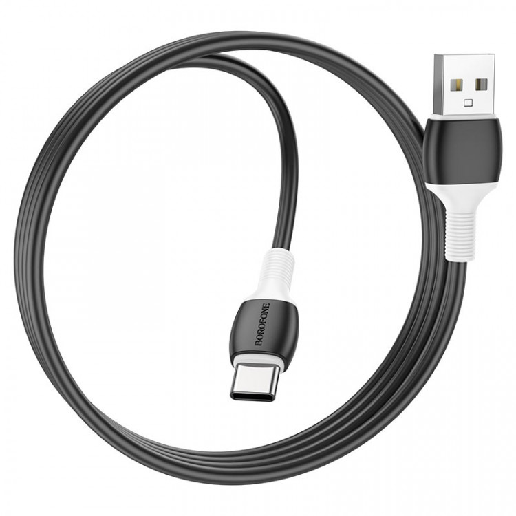 BOROFONE USB кабель Type-C BX84 3A, 1 метр (чёрный) 6171