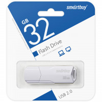 SmartBuy Флэш карта USB для компьютера 32Gb SB032GB25CW (белый) 7047