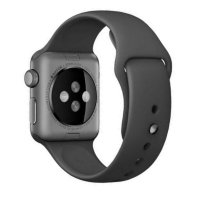 Ремешок Apple Watch 42mm / 44mm / 45mm силикон гладкий (графит) 6475