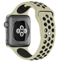 Ремешок Apple Watch 42mm / 44mm Nike (серо-чёрный) 1231
