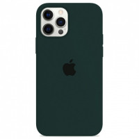 Чехол Silicone Case iPhone 12 Pro Max (тёмно-зелёный) 3826