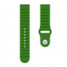 Ремешок силиконовый &quot;Wave&quot; для Умных часов 22mm на застёжке pin-and-tuck (зелёный) 8559 - Ремешок силиконовый "Wave" для Умных часов 22mm на застёжке pin-and-tuck (зелёный) 8559