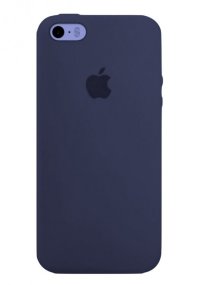Чехол Silicone Case iPhone 5 / 5S / SE (тёмно-синий) 7821