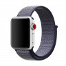Ремешок Apple Watch Ultra 49mm / 45mm / 44mm / 42mm нейлон на липучке (тёмно-фиолетовый) 5501 - Ремешок Apple Watch Ultra 49mm / 45mm / 44mm / 42mm нейлон на липучке (тёмно-фиолетовый) 5501