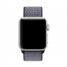 Ремешок Apple Watch Ultra 49mm / 45mm / 44mm / 42mm нейлон на липучке (тёмно-фиолетовый) 5501 - Ремешок Apple Watch Ultra 49mm / 45mm / 44mm / 42mm нейлон на липучке (тёмно-фиолетовый) 5501