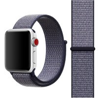 Ремешок Apple Watch Ultra 49mm / 45mm / 44mm / 42mm нейлон на липучке (тёмно-фиолетовый) 5501
