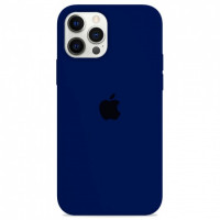 Чехол Silicone Case iPhone 12 Pro Max (тёмно-синий) 3826