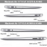 Чехол MacBook Air 13 модель A1369 / A1466 (2011-2017гг.) матовый (чёрный) 0016 - Чехол MacBook Air 13 модель A1369 / A1466 (2011-2017гг.) матовый (чёрный) 0016