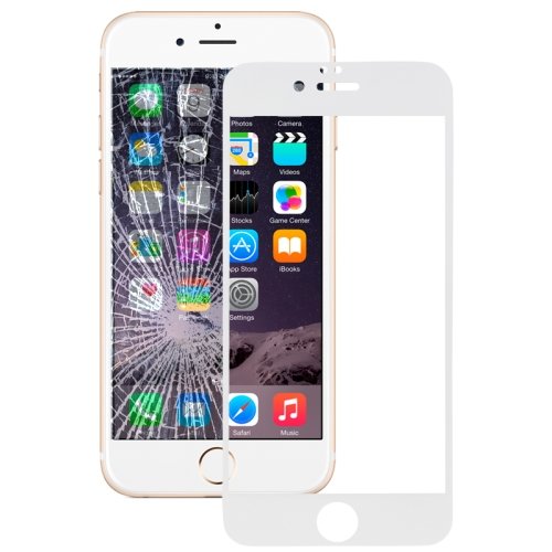 Стекло для iPhone 7 / 8 / SE (2020) противоударное 3D / 5D / 6D (белый) C+ (4286)